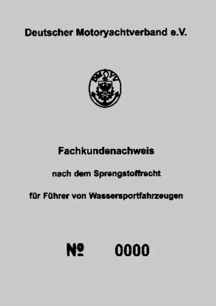 Fachkundenachweis Seenot-Signalmittel (FKN)